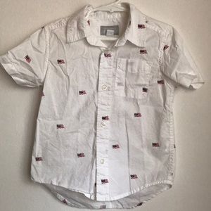American Flag button down- The children’s place